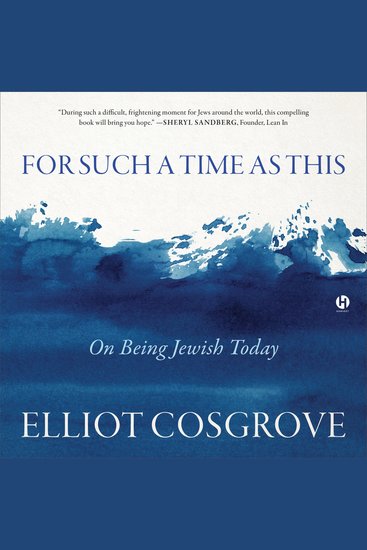 For Such a Time as This - On Being Jewish Today - cover