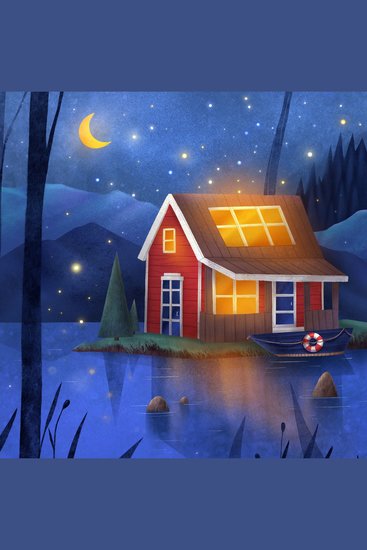 The magical story of how your house falls asleep - Bedtime story for children - cover