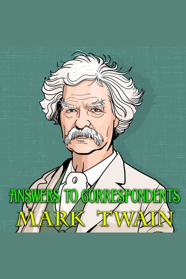 Answers to Correspondents - cover