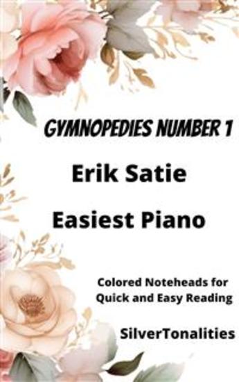 Gymnopedie Number 1 Easiest Piano Sheet Music with Colored Notation - cover