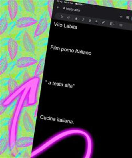 Film porno Italiano " a testa alta "cucina italiana - cover