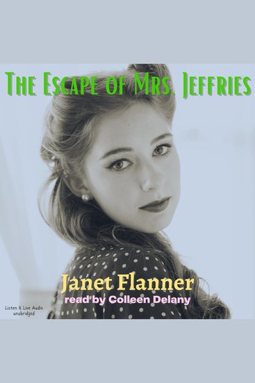 The Escape of Mrs Jeffries - cover