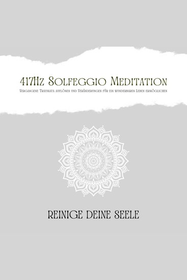 417Hz Solfeggio Meditation: Vergangene Traumata auflösen und Veränderungen für ein wunderbares Leben ermöglichen - Reinige Deine Seele - cover