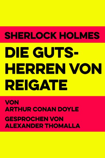 Die Gutsherren von Reigate - Sherlock Holmes - cover