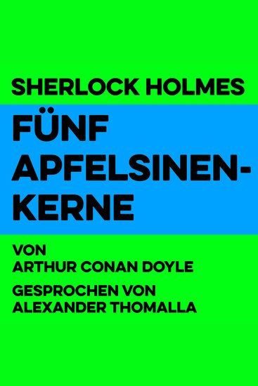 Fünf Apfelsinenkerne - Sherlock Holmes - cover