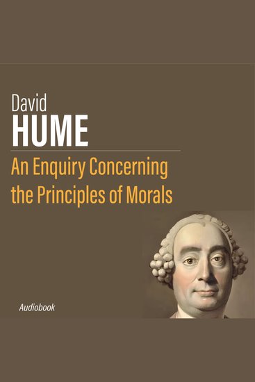 Enquiry Concerning the Principles of Morals An - cover