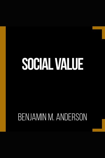 Social Value - cover