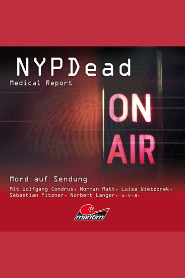 NYPDead - Medical Report Folge 13: Mord auf Sendung - cover