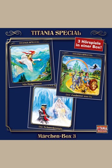 Titania Special Märchenklassiker Box 3: Nils Holgersson Der Zauberer von Oz Die Schneekönigin - cover