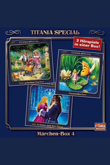 Titania Special Märchenklassiker Box 5: Der geheime Garten Däumelinchen Die Schöne und das Biest - cover