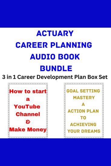 Actuary Career Planning Audio Book Bundle - 3 in 1 Career Development Plan Box Set - cover