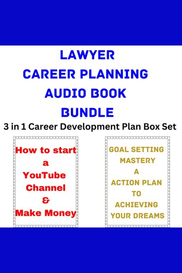 Lawyer Career Planning Audio Book Bundle - 3 in 1 Career Development Plan Box Set - cover