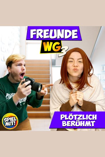 Plötzlich berühmt - Freunde WG 3 - cover