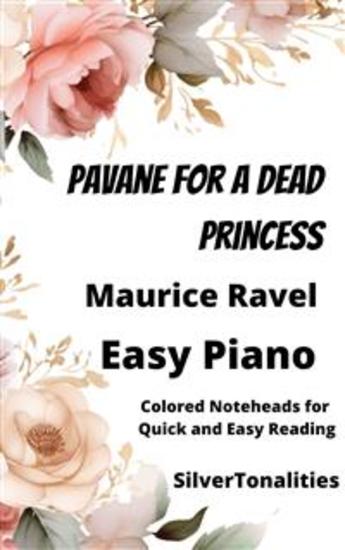 Pavane for a Dead Princess Piano Sheet Music with Colored Notation - cover