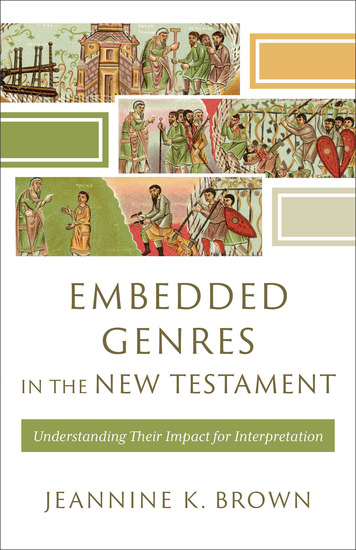 Embedded Genres in the New Testament () - Understanding Their Impact for Interpretation - cover