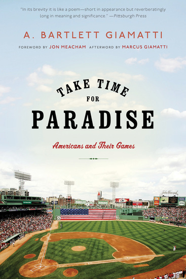 Take Time for Paradise - Americans and Their Games - cover