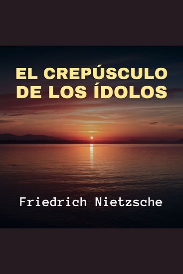 El Crepúsculo de los Ídolos - cover