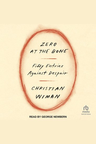 Zero at the Bone - Fifty Entries Against Despair - cover