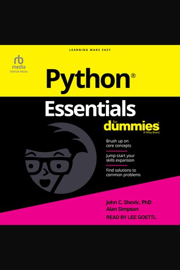 Python Essentials For Dummies - cover