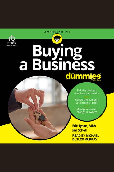 Buying a Business For Dummies - cover