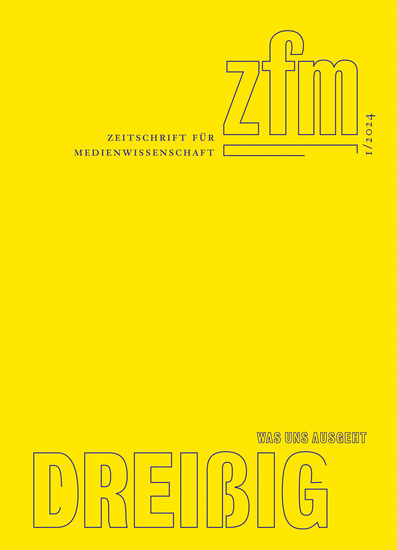 Zeitschrift für Medienwissenschaft 30 - Jg 16 Heft 1 2024: Was uns ausgeht - cover