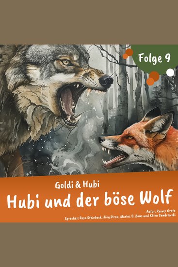 Einschlafgeschichten für Kinder ab 3 Jahren | Goldi & Hubi – Hubi und der böse Wolf (Staffel 2 Folge 9) - Gute Nacht Geschichte - cover