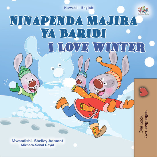 Ninapenda Majira ya Baridi I Love Winter - Swahili English Bilingual Book for Children - cover