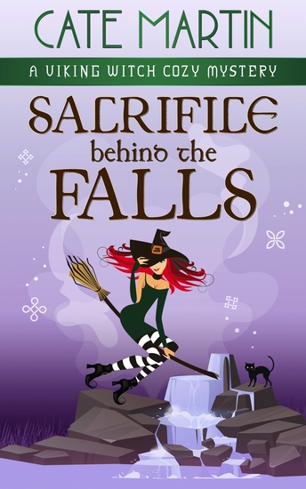 Sacrifice Behind the Falls - A VIking Witch Cozy Mystery - cover