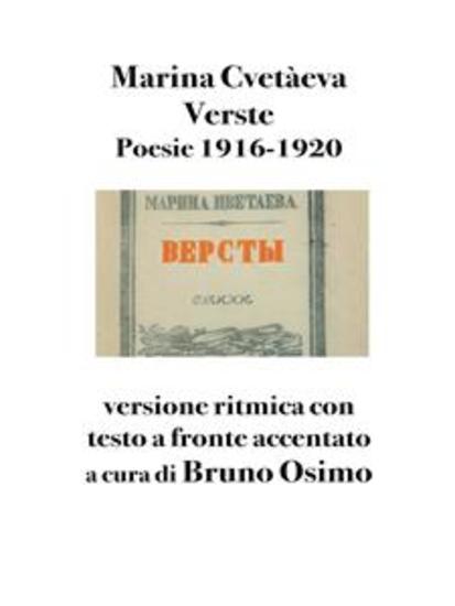 Verste - Poesie 1916-1920 - cover