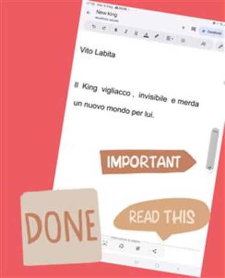 Il King vigliacco invisibile e merda Un nuovo mondo per lui - cover