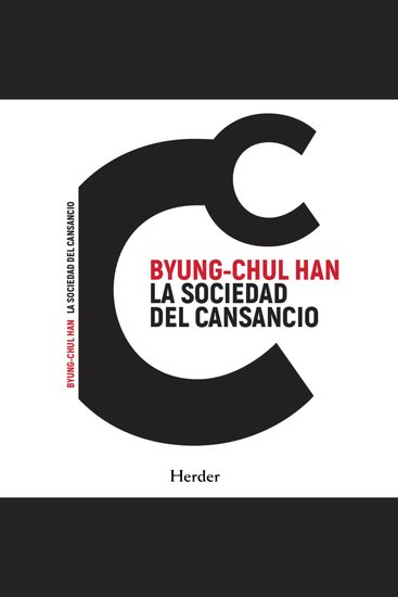 La sociedad del cansancio - cover