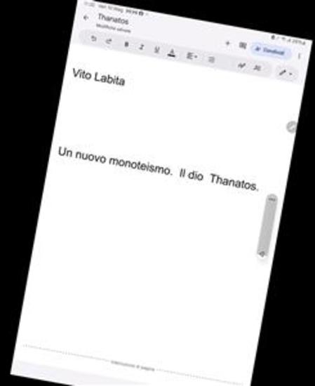 Un nuovo monoteismo Il dio Thanatos - cover