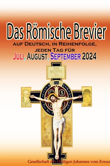 Das Römische Brevier auf Deutsch in Reihenfolge jeden Tag für Juli August September 2024 - cover