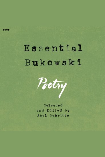 Essential Bukowski - Poetry - cover