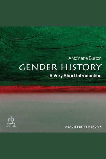 Gender History - A Very Short Introduction - cover