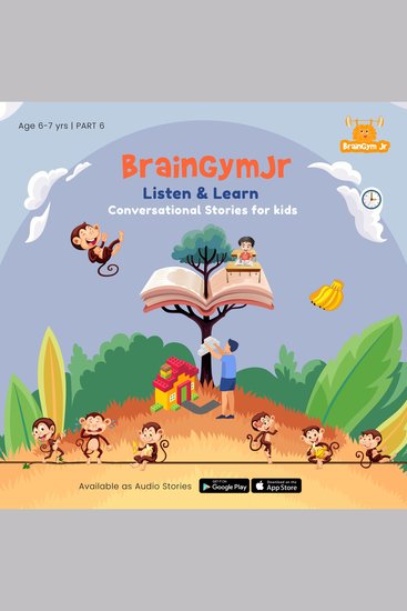 BrainGymJr : Listen and Learn (6 - 7 years) - VI - A collection of five short audio stories in English for children aged 6-7 years - cover