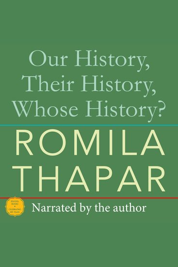 Our History Their History Whose History? (Unabridged) - cover