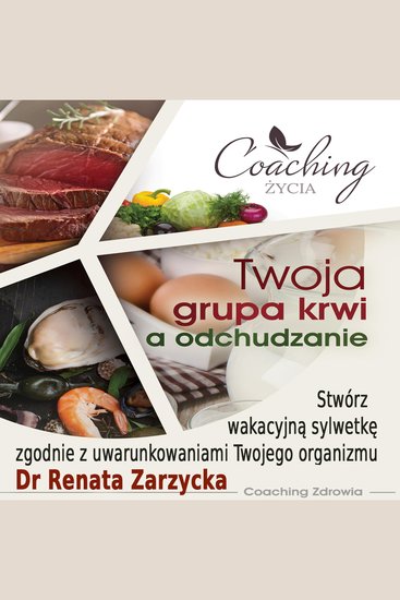 Twoja grupa krwi a odchudzanie - Stwórz wakacyjną sylwetkę zgodnie z uwarunkowaniami Twojego organizmu - cover
