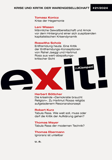 exit! Krise und Kritik der Warengesellschaft - cover