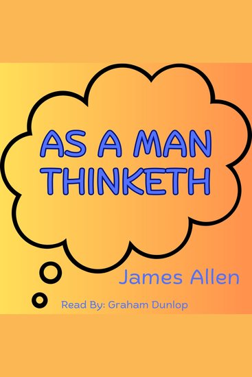 As a Man Thinketh - cover