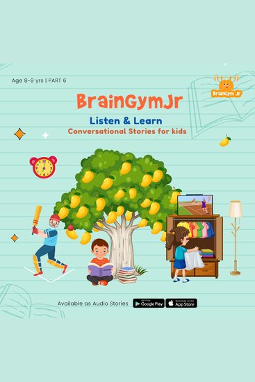 BrainGymJr : Listen and Learn (8-9 years) - VI - A collection of five short audio stories for children - cover