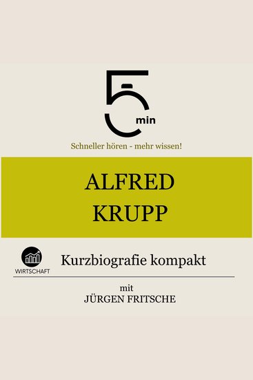 Alfred Krupp: Kurzbiografie kompakt - 5 Minuten: Schneller hören – mehr wissen! - cover