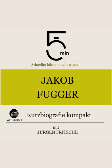 Jakob Fugger: Kurzbiografie kompakt - 5 Minuten: Schneller hören – mehr wissen! - cover