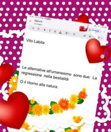 Le alternative all'umanesimo sono due: Il ritorno alla bestialità o il ritorno alla natura - cover