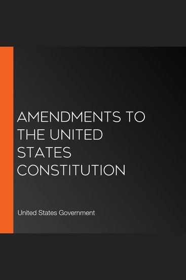 Amendments to the United States Constitution - cover