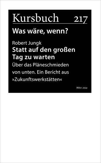 Statt auf den großen Tag zu warten - Über das Pläneschmieden von unten - cover
