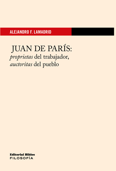Juan de París - Proprietas del trabajador auctoritas del pueblo - cover