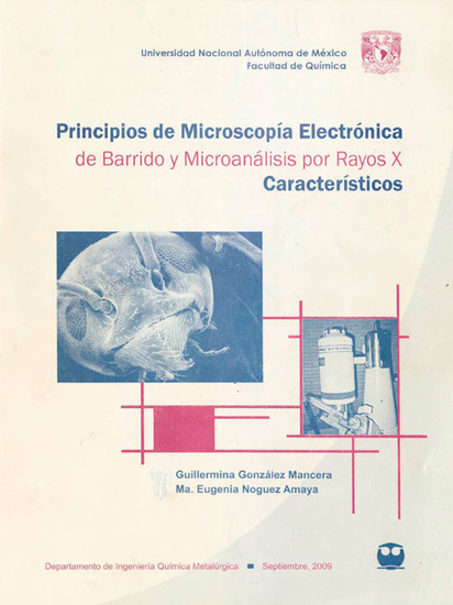 Principios de microscopía electrónica de barrido y microanálisis por rayos X característicos - cover