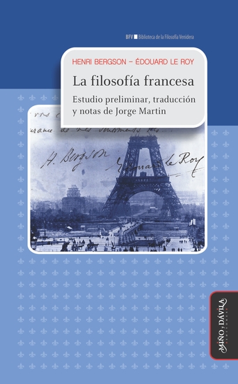 La filosofía francesa - Estudio preliminar traducción y notas de Jorge Martin - cover