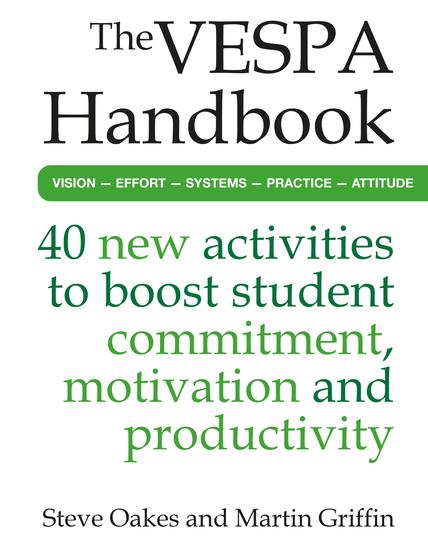 The VESPA Handbook - 40 new activities to boost student commitment motivation and productivity - cover